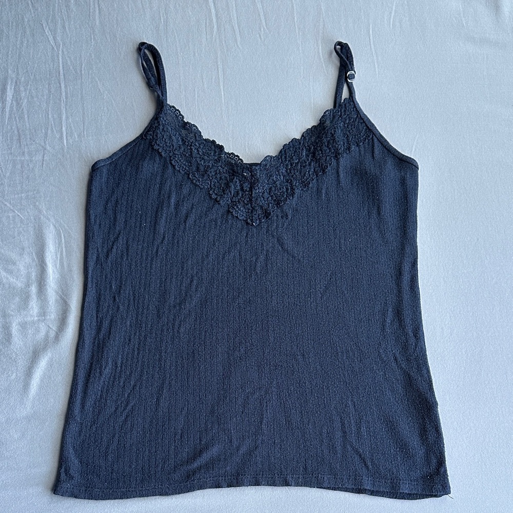 Abercrombie & Fitch Navy Lace Cami Top